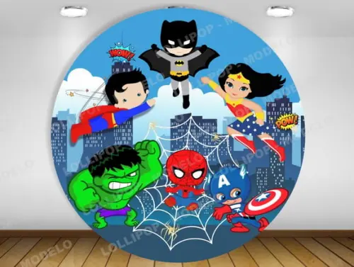 Painel Super Heróis Baby 1,20m