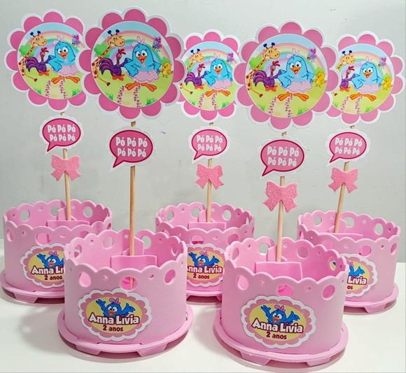 Centro de Mesa Galinha Pintadinha Enfeite Mesa Lembrancinha