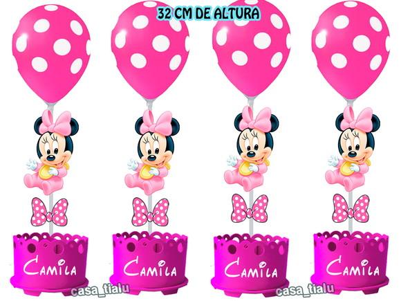 Centro de Mesa Minnie Baby Disney Baby Enfeite