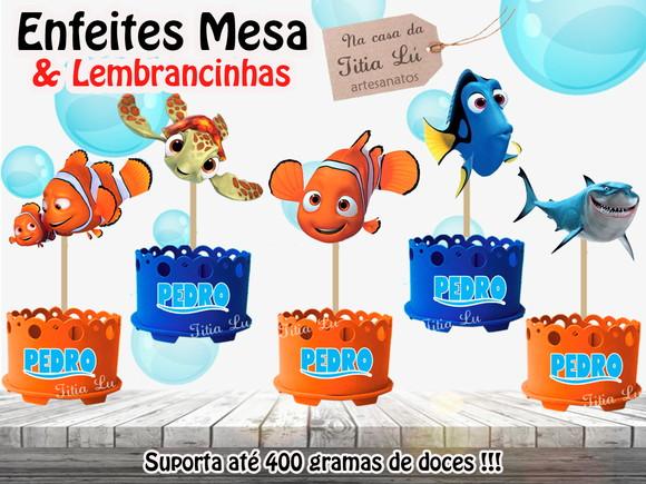 Centro de Mesa Procurando Nemo Enfeite Mesa Procurando Nemo