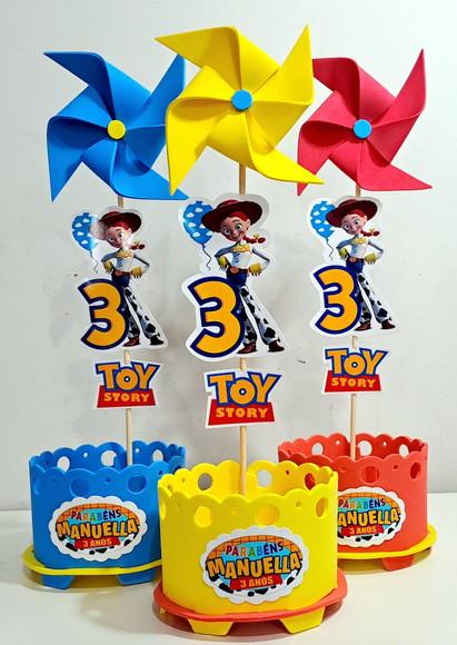 Centro de Mesa Toy Story Brinquedos Enfeite Mesa Display Toy