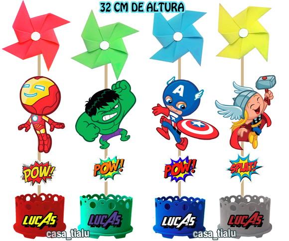 Centro de Mesa Vingadores Baby Enfeites Vingadores Cute
