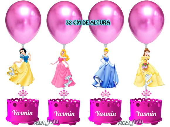 Display de Mesa Princesas Disney Centro de Mesa Princesas