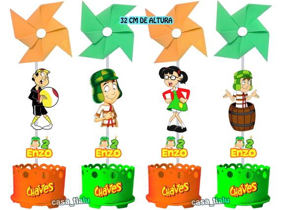 Enfeite de Mesa Chaves Centro Mesa ou Lembrancinhas