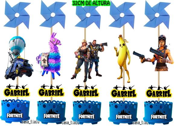 Enfeite de Mesa Free Fire Centro Mesa Free Fire