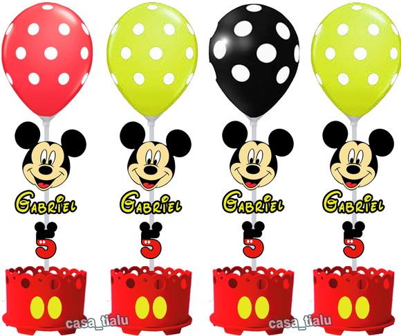 Enfeite de Mesa Mickey Centro de Mesa Mickey Lembrancinha
