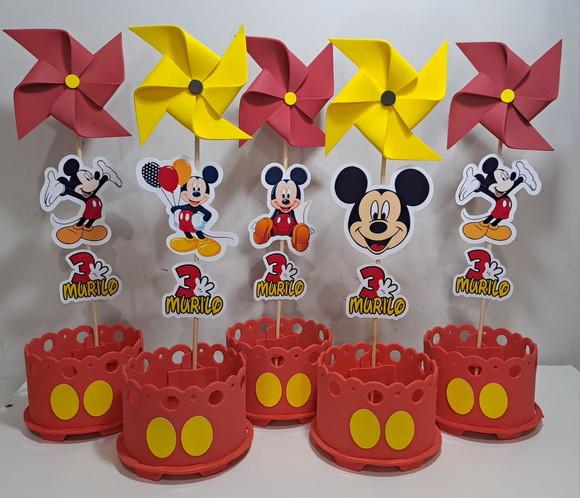 Enfeite de Mesa Mickey Centro de Mesa Mickey Lembrancinha