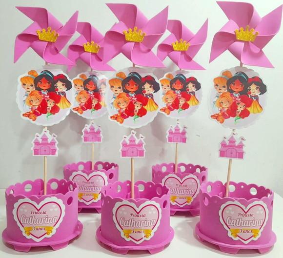 Enfeite de Mesa Princesas Baby Disney Centro de Mesa Display