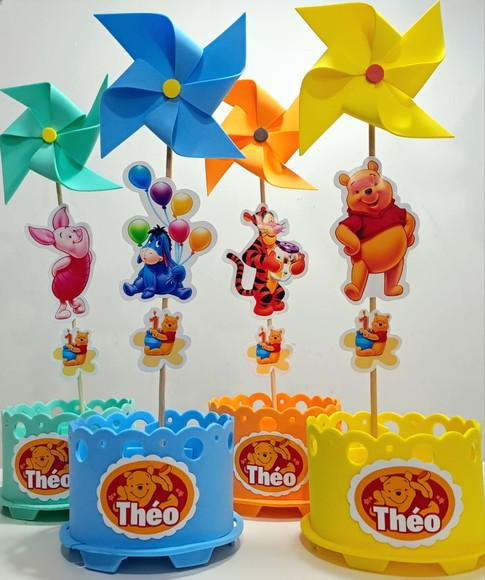 Enfeite de Mesa Ursinho Pooh Centro Mesa Ursinho Pooh