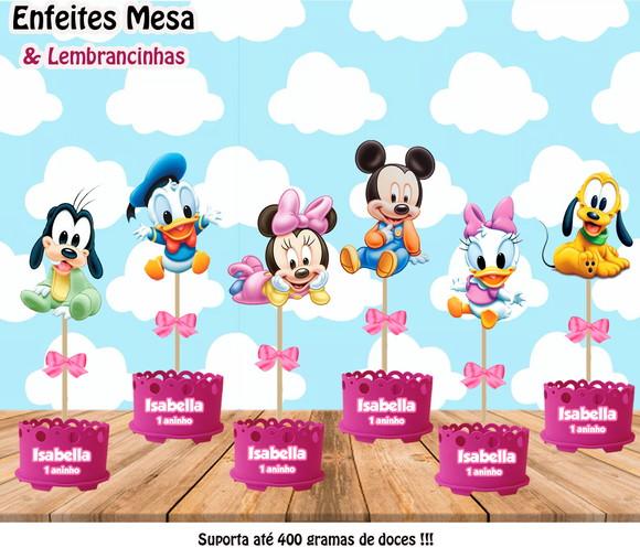 Enfeites de Mesa Baby Disney Centro Mesa Mickey