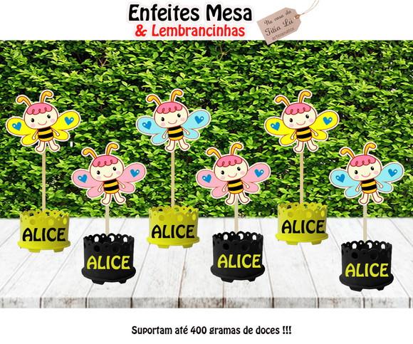 Lembrancinha Abelhinha Mel Enfeite Mesa Centro Mesa