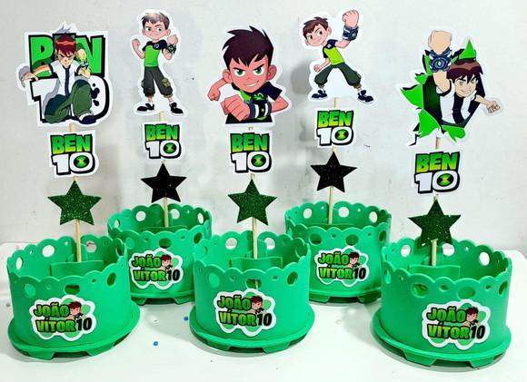 Lembrancinha Ben10 Enfeite Mesa Ben 10 Centro Mesa Ben 10
