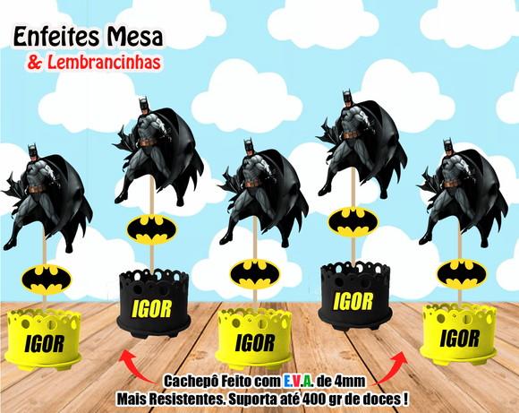 Lembrancinha Batman Enfeite Mesa Batman Centro Mesa Batman