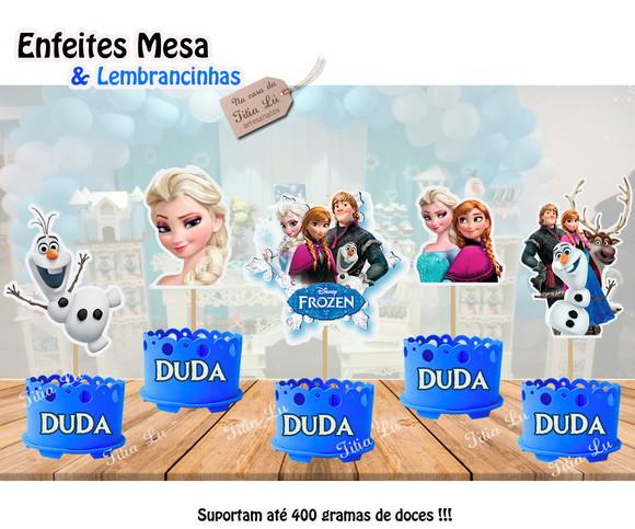 Lembrancinha Frozen Enfeite Centro Mesa