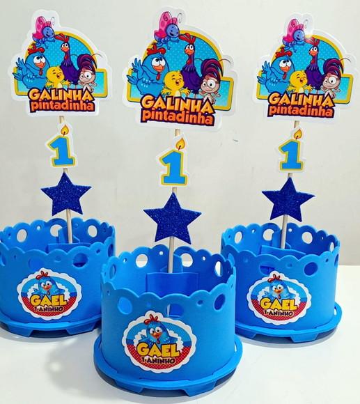 Lembrancinha Galinha Pintadinha Enfeites Centro de Mesa