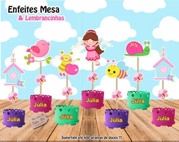 Lembrancinha Jardim Encantado Enfeite Mesa Centro Mesa