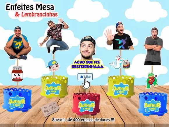 Lembrancinha Luccas Neto Enfeite Mesa Centro Mesa Lucas Neto