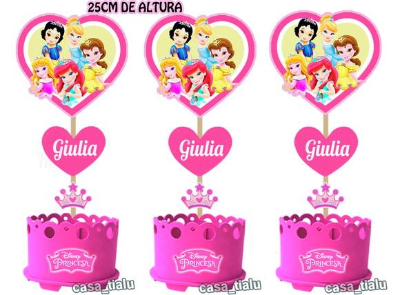 Lembrancinha Princesas Baby Disney Enfeite Princesas Baby