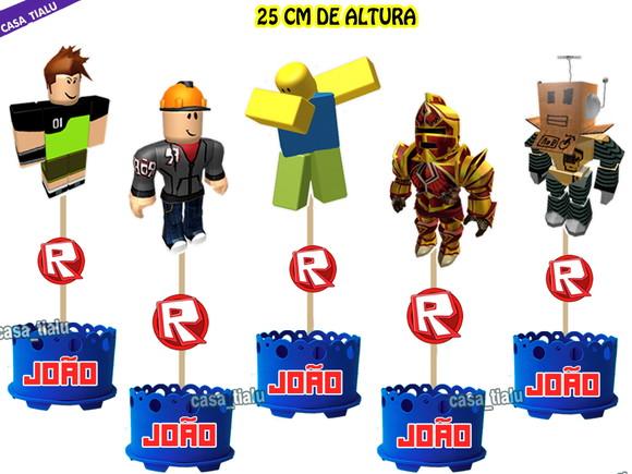 Lembrancinha Roblox Enfeite Mesa Roblox Centro Mesa Roblox