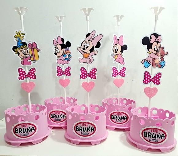 Centro de Mesa Minnie Baby Disney Baby Enfeite