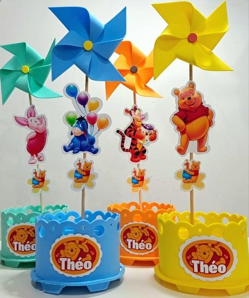 Enfeite de Mesa Ursinho Pooh Centro Mesa Ursinho Pooh