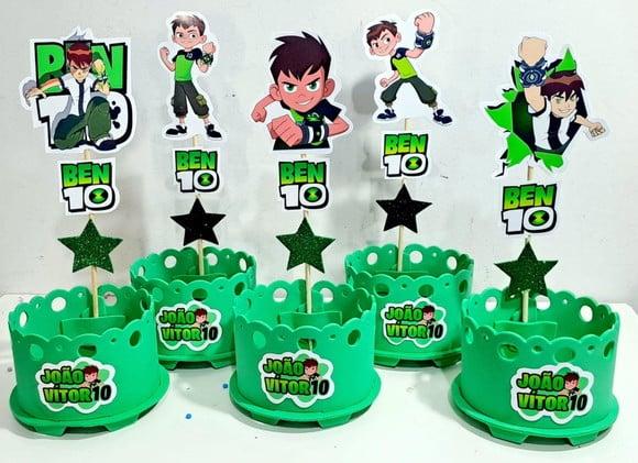 Lembrancinha Ben10 Enfeite Mesa Ben 10 Centro Mesa Ben 10