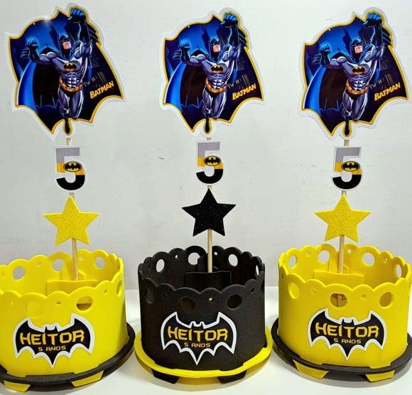 Lembrancinha Batman Enfeite Mesa Batman Centro Mesa Batman