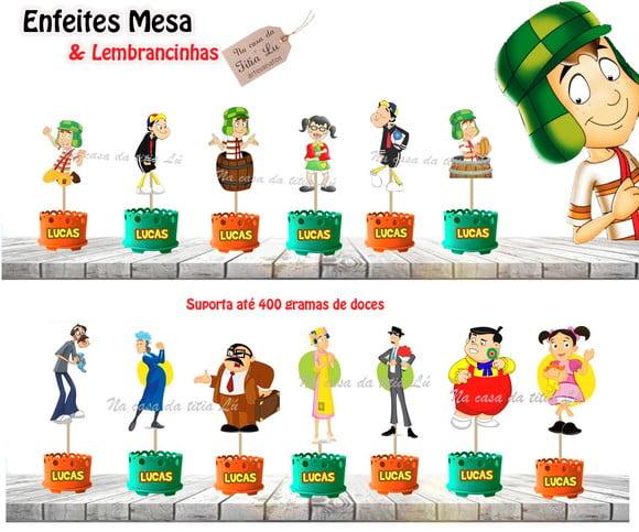 Lembrancinha Chaves Enfeite Mesa Centro Mesa Turma do Chaves