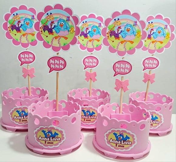 Lembrancinha Galinha Pintadinha Enfeites Centro de Mesa