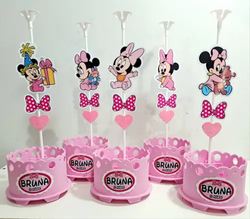Centro de Mesa Minnie Baby Disney Baby Enfeite