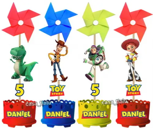 Centro de Mesa Toy Story Brinquedos Enfeite Mesa Display Toy