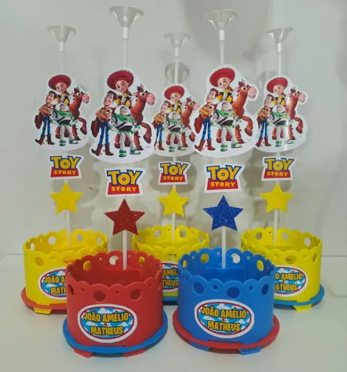 Centro de Mesa Toy Story Brinquedos Enfeite Mesa Display Toy