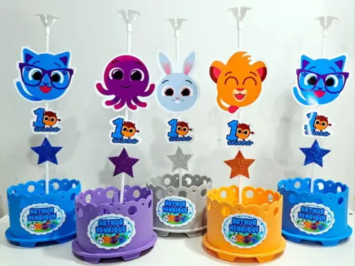 Centro Mesa Bolofofos Enfeite Mesa Centro Mesa