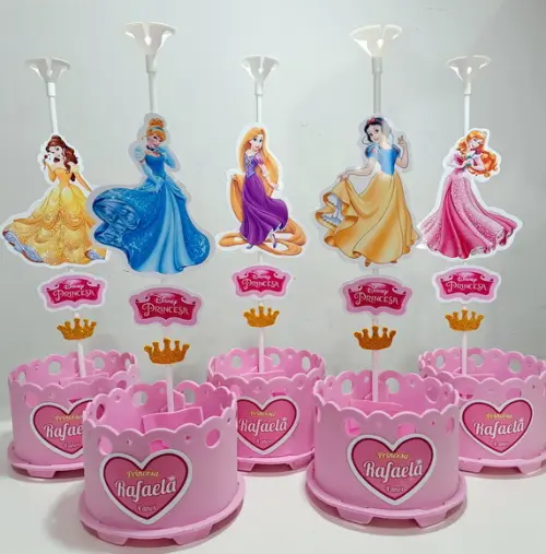 Display de Mesa Princesas Disney Centro de Mesa Princesas