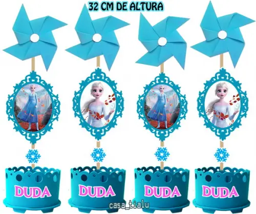 Enfeite de Mesa Frozen 2 Entro Mesa Frozen 2