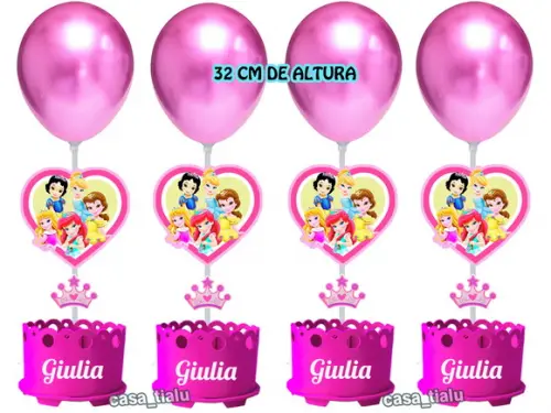 Enfeite de Mesa Princesas Baby Disney Centro de Mesa Display