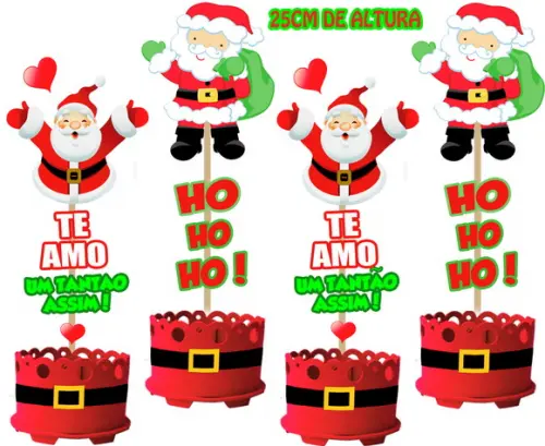 Enfeite de Natal Lembrancinha Feliz Natal Kit Festa Enfeite