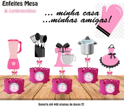 Enfeite Mesa Cha de Panelas Cozinha Lembrancinhas Cha Panela
