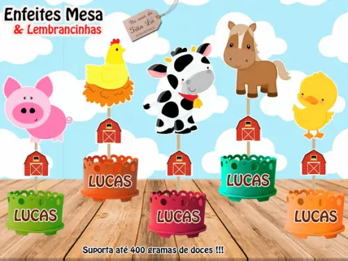 Enfeite Mesa Fazendinha Lembrancinha Centro Mesa Fazendinha