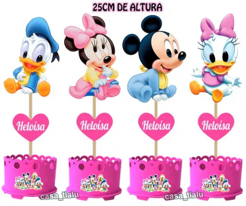Enfeites de Mesa Baby Disney Centro Mesa Mickey