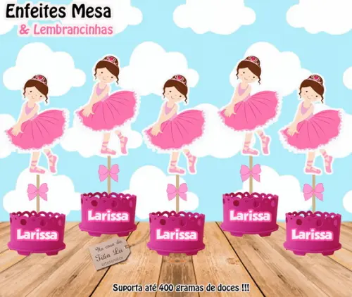 Lembrancinha Bailarina Enfeite Mesa Centro Mesa Ballet