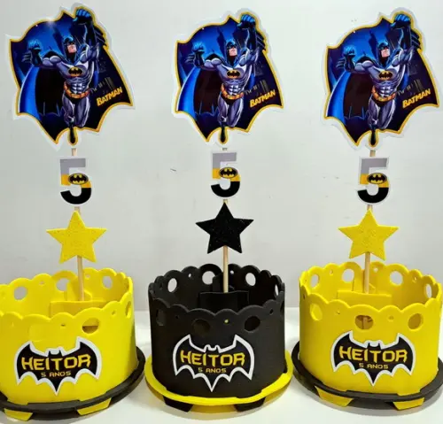 Lembrancinha Batman Enfeite Mesa Batman Centro Mesa Batman