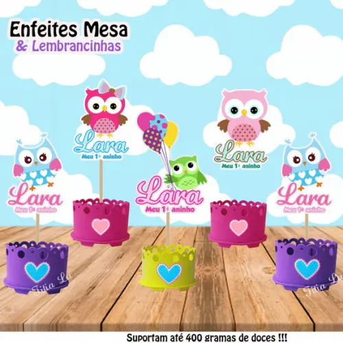 Lembrancinha Corujinhas Enfeite Mesa Centro Mesa Coruja