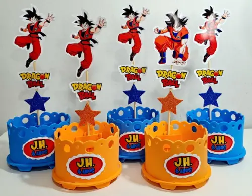 Lembrancinha Dragon Ball Z Enfeite Mesa Centro Mesa Goku