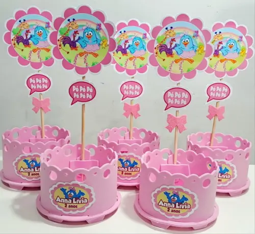 Lembrancinha Galinha Pintadinha Enfeites Centro de Mesa