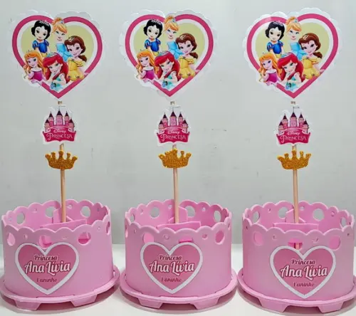 Lembrancinha Princesas Baby Disney Enfeite Princesas Baby