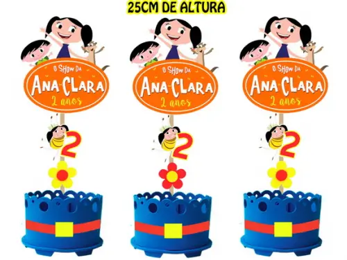 Lembrancinha Show da Luna Enfeite Mesa