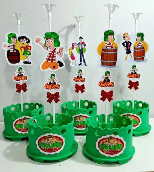 Enfeite de Mesa Chaves Centro Mesa ou Lembrancinhas