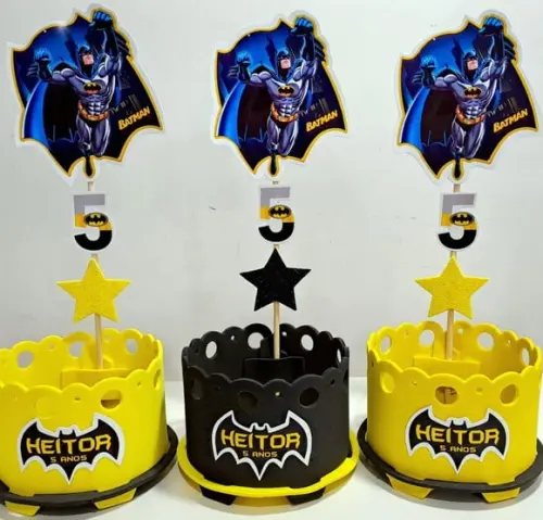 Lembrancinha Batman Enfeite Mesa Batman Centro Mesa Batman