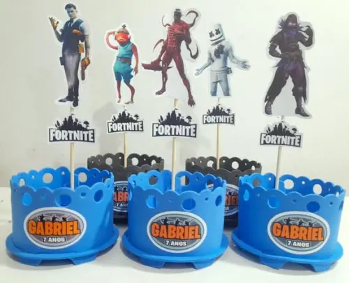 Lembrancinha Fortnite Enfeite Mesa Fortnite Centro Mesa